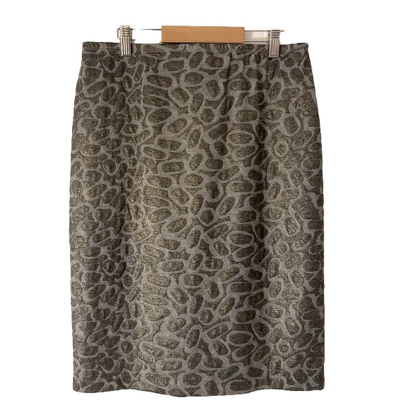 FRANK Lyman pull on animal print skirt size 10 - Picture 1 of 11